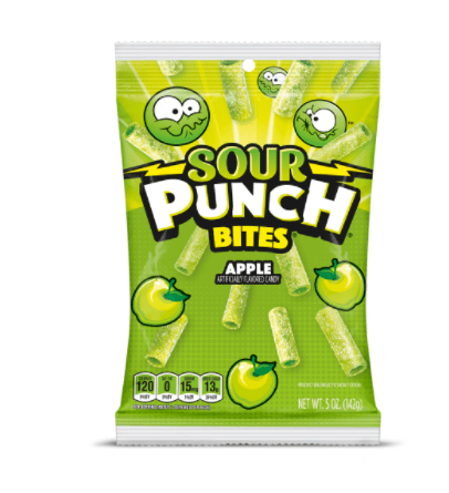 Sour Punch Apple Bites Peg Bag
